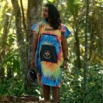 BONG-PONCHO-ADULT-NO-SLEEVES-TIE-DYE-SHROOM-TRIBE - Image 6