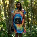 BONG-PONCHO-ADULT-NO-SLEEVES-TIE-DYE-SHROOM-TRIBE - Image 4