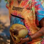 BONG-PONCHO-ADULT-NO-SLEEVES-TIE-DYE-SHROOM-TRIBE - Image 2