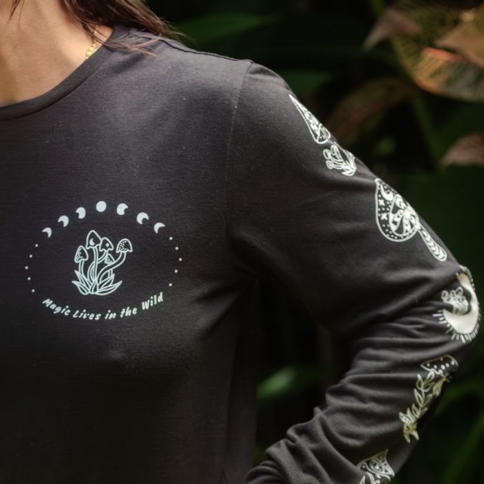BONG-LONG-SLEEVES-FUNGI-FARMER-BLACK - Image 2